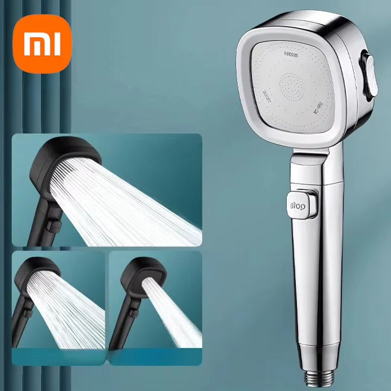 Xiaomi High Pressure Shower Head Water Saving 3-Modes Shower Heads Adjustable Water Massage Sprayer Home Bathroom Accessories