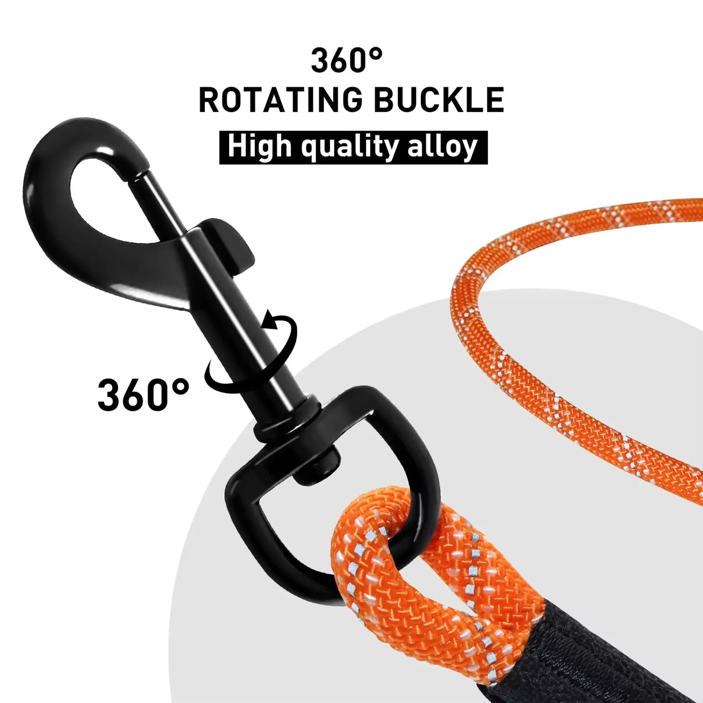 3M Dog Leash , Reflective Long Dog Rope Leash with Soft Padded Handle for Dogs, Suitable for Small to Large Dogs,