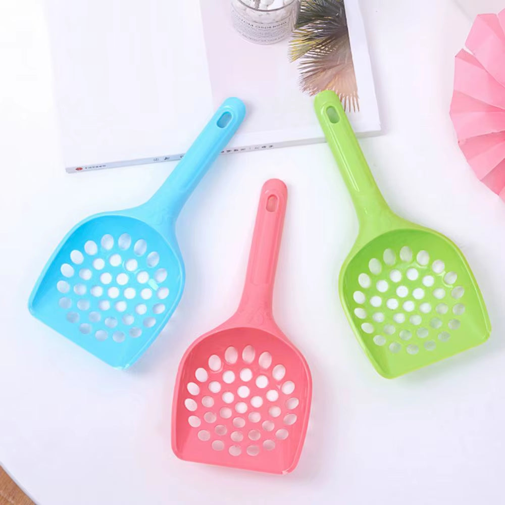 Plastic Cat Litter Scoop - Pet Waste Cleaning Tool with Hollow Design for Efficient Sand and Litter Removal