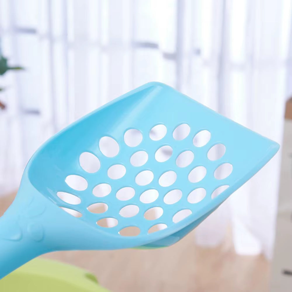 Plastic Cat Litter Scoop - Pet Waste Cleaning Tool with Hollow Design for Efficient Sand and Litter Removal