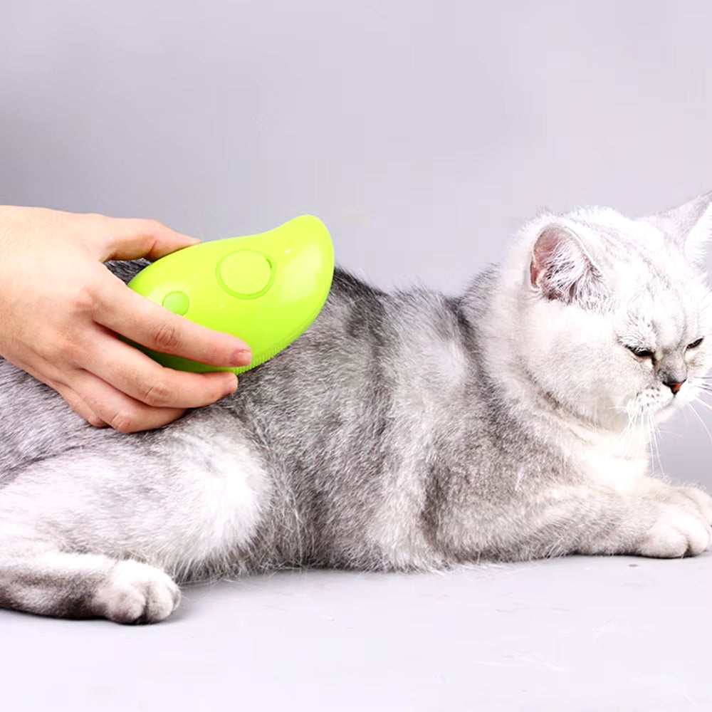 Cat Dog Steamy Brush Steam Brush Electric Sprayer for Massage Pet Grooming Tool Shedding 3 in 1 Electric Sprays Massage Combs