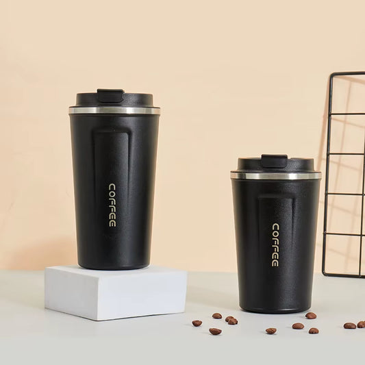 510ML Travel Stainless Steel Coffee Cup Thermal Mug Leak-Proof Thermos Bottle Tea Coffee Mug Vacuum Flask Insulated Cups Hot