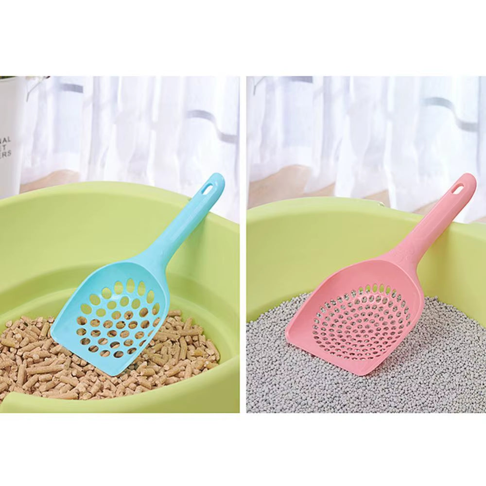 Plastic Cat Litter Scoop - Pet Waste Cleaning Tool with Hollow Design for Efficient Sand and Litter Removal